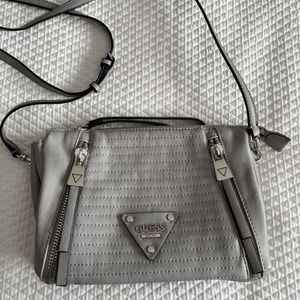 Grey Guess Crossbody Bag